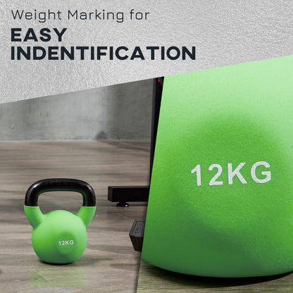 Soft Kettlebell, 12kg Kettle Bell With Non-Slip Handle For Home Gym Weight Lifting.