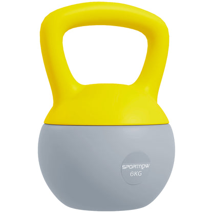 SPORTNOW 6KG Soft Kettlebell With Non-Slip Handle For Home Gym.