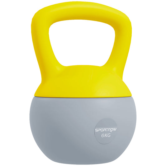 SPORTNOW 6KG Soft Kettlebell With Non-Slip Handle For Home Gym.