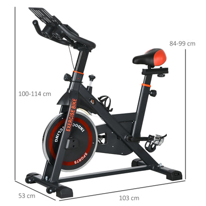 Flywheel Stationary Bike Indoor Cycling Machine With Adjustable Resistance Seat