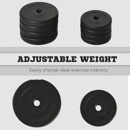 20KG Adjustable Weights Dumbbells Set For Home Office Gym Body Fitness Lifting Training.