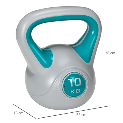 10kg Kettle Bells With Handle For Home Gym Weight Lifting And Strength Training.
